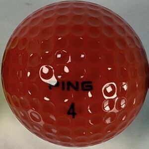 Ping Eye Karsten Red & White #4 Golf Ball "Merry Christmas" Two-Tone Color NWOB